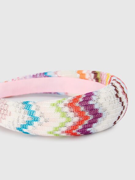 Viscose lam&eacute;-blend headband, Multicoloured  - KS26WS02BV00JRSM923