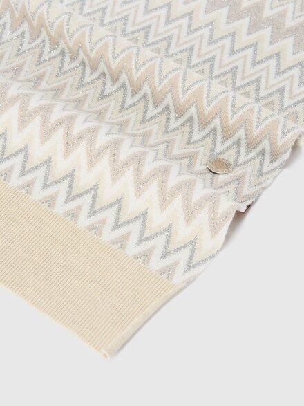 Wool scarf, Beige& Silver - KS26WS04BV00JRSMSR2