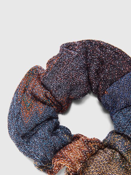 Viscose-blend scrunchie, Blue - KS26WS07BV00JRS72MA