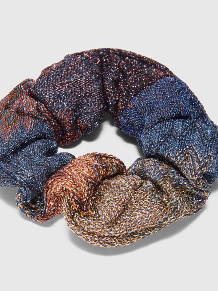 Viscose-blend scrunchie, Blue - KS26WS07BV00JRS72MA