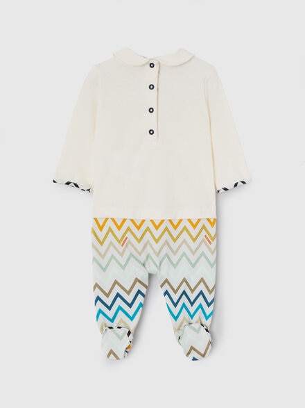 100% cotton three-piece set, White Multicoloured  - KS26WU03BV00JSS01NP