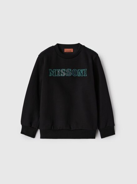Cotton crewneck sweatshirt, Black - KS26WW03BV00JSS91PM