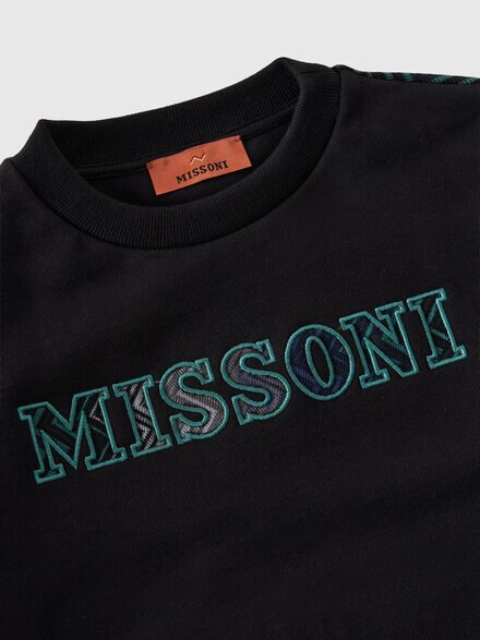 Cotton crewneck sweatshirt, Black - KS26WW03BV00JSS91PM