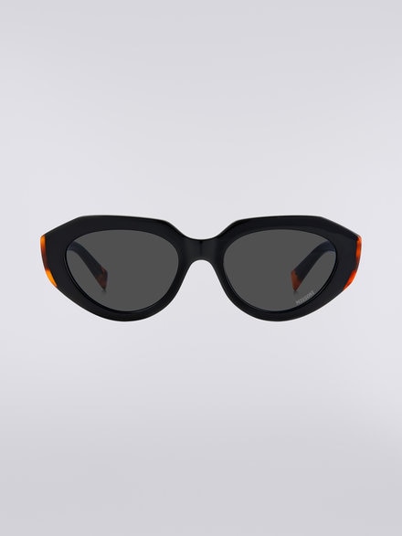 Lunettes de soleil Missoni Seasonal en acétate, Noir    - LS23S00RBV008BS91HC