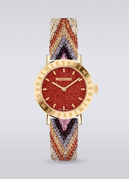 Missoni Lucky Stones Montre avec boîtier de 34,5 MM, Multicolore  - LS23W003BV00ERS1094