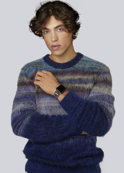 Missoni Fabric 24 mmBracelet compatible Apple Watch, Multicolore  - LS23W007BV00ERSM9B3