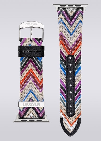 Correa de tejido Missoni compatible con Apple Watch de 24 mm, Multicolor  - LS23W008BV00ERSM9B4
