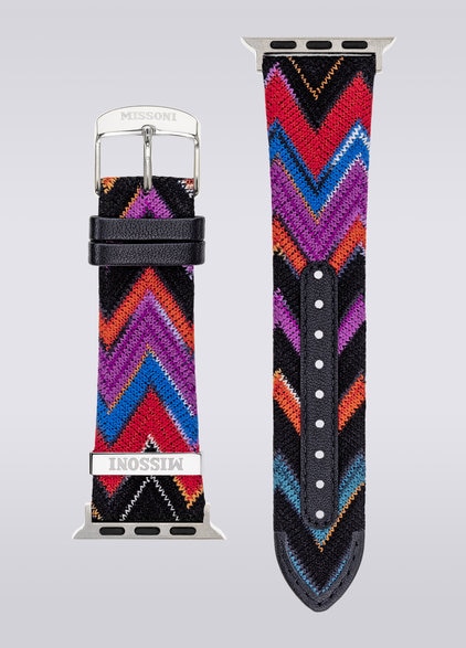 Missoni Fabric 22 mm mit Apple Watch kompatibles Armband, Mehrfarbig  - LS23W00CBV00ERSM9BB