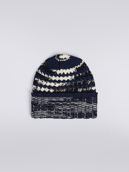Wool knit hat, Multicoloured  - LS23WS1ABV00EMSM67S