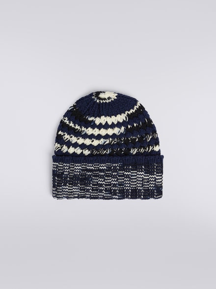 Cappello in maglia di lana  , Multicolore  - LS23WS1ABV00EMSM67S