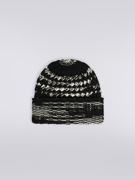 Cappello in maglia di lana, Multicolore  - LS23WS1ABV00EMSM67U