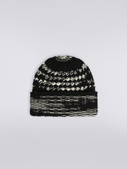 Chapeau en maille de laine  , Multicolore  - LS23WS1ABV00EMSM67U