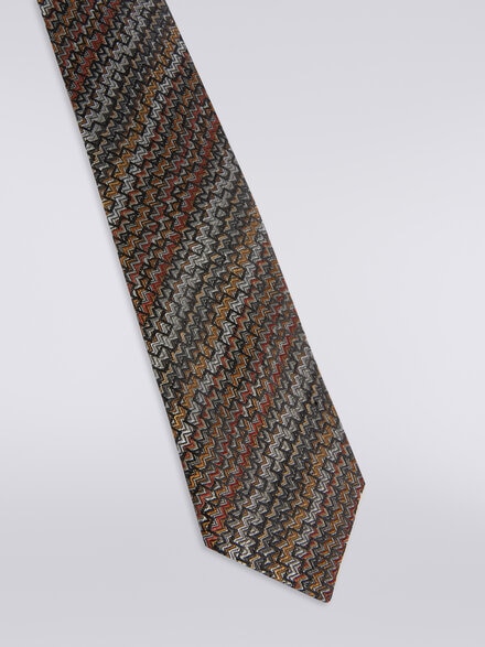 Silk tie, Multicoloured  - LS23WS1QBV00EMSM67S