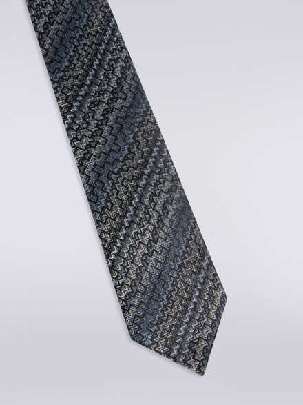 Silk tie, Multicoloured  - LS23WS1QBV00EMSM67V