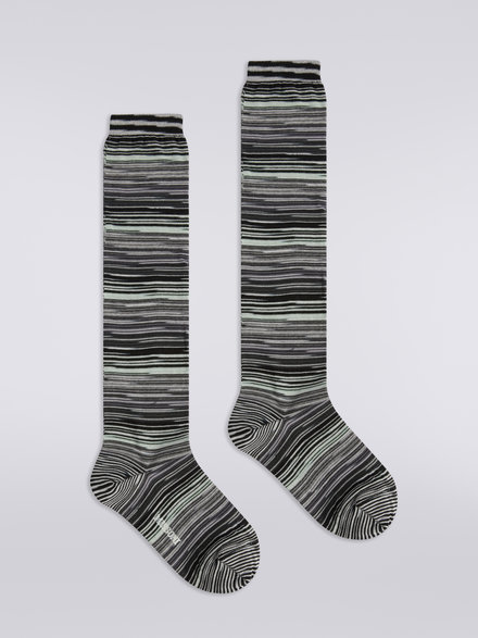 Slub cotton blend socks, Multicoloured  - LS23WS3LBV00ENSM67U