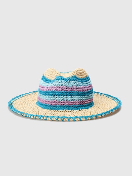 Crocheted nylon hat, Multicoloured  - LS24SS1PBV00FUSM67S