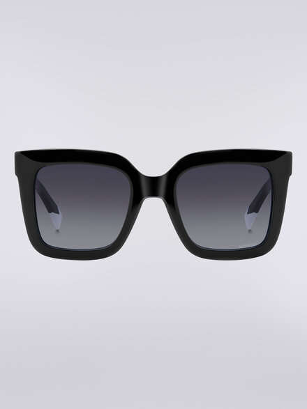 Square acetate sunglasses, Black - LS24W000BV008BS505U