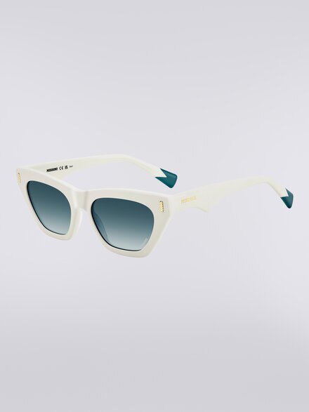 Square acetate sunglasses, Ivory - LS24W004BV008BSM8GF