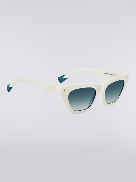 Square acetate sunglasses, Ivory - LS24W004BV008BSM8GF