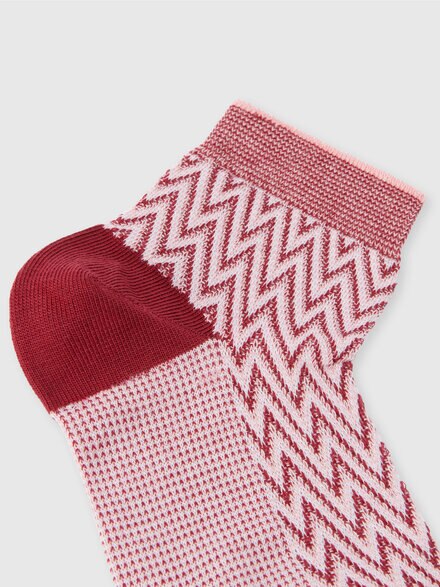 ショートジグザグコットンソックス, マルチカラー  - LS24WS0BBV00GMSM67S