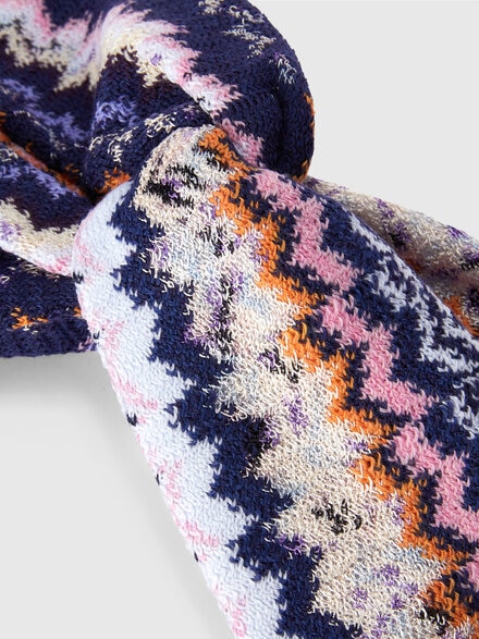 Stirnband aus Wolle und Viskose, Mehrfarbig  - LS24WS0VBV00GMSM67S