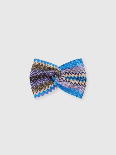 Zig zag viscose headband, Multicoloured  - LS24WS0WBV00GMSM67R