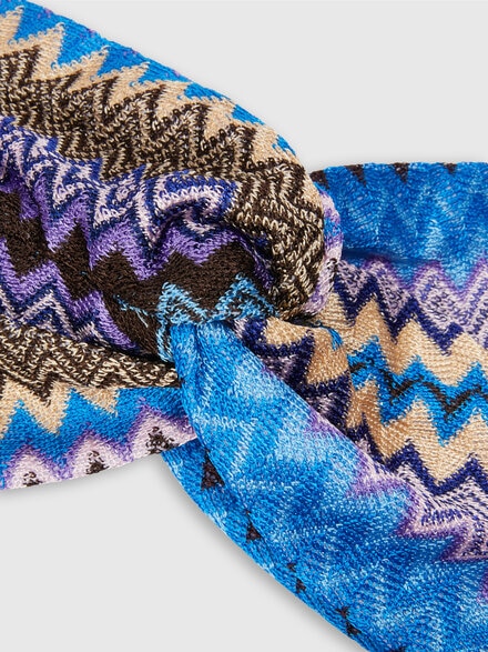 Zig zag viscose headband, Multicoloured  - LS24WS0WBV00GMSM67R