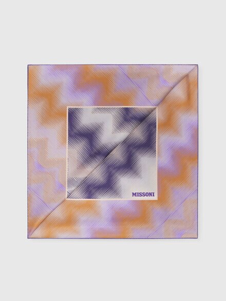 Flamed silk scarf, Multicoloured  - LS24WS12BV00GMSM67R