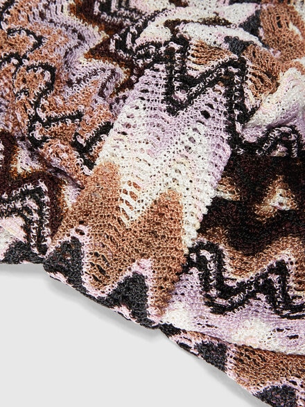 Chevron viscose turban, Multicoloured  - LS24WS23BV00GMSM67S