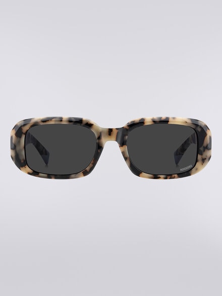 Occhiali da sole rettangolari in acetato, Multicolore  - LS25S003BV008BS01J4