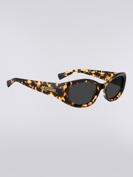 Rectangular acetate sunglasses, Multicoloured  - LS25S004BV008BS01AM