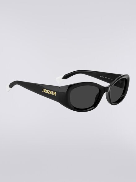 Rectangular acetate sunglasses, Multicoloured  - LS25S004BV008BS505U