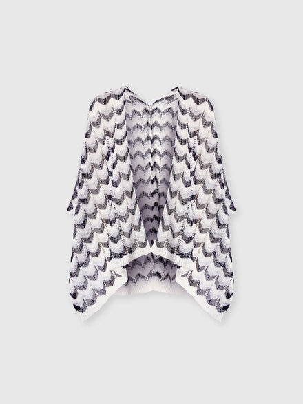 Mantella in maglia chevron, Multicolore  - LS25SC00BV00HLSM67S