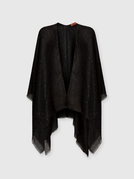 Mantella in misto viscosa con dettagli luminosi, Multicolore  - LS25SC01BV00HLSM67R