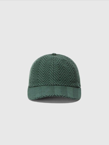 Visor cap with zigzag pattern, Green - LS25SS03BV00HKSM67R