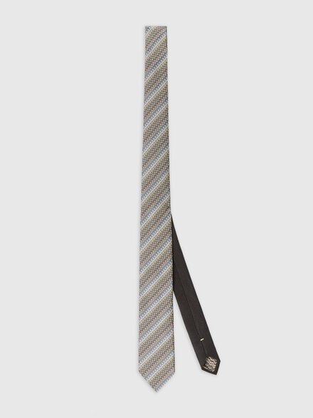 Corbata con bordado chevron, Multicolor  - LS25SS0LBV00HKSM67V