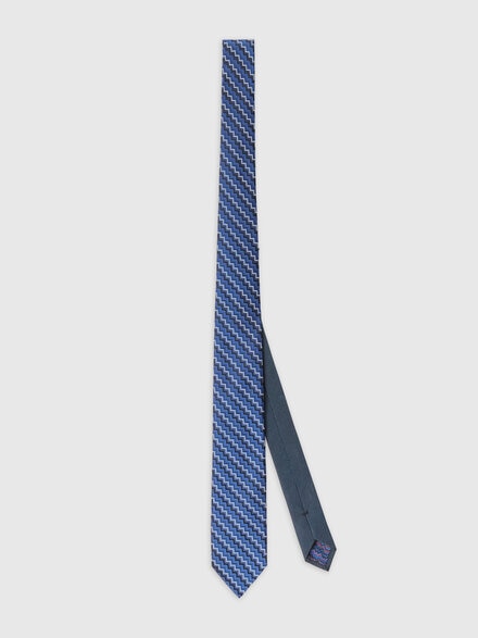 Chevron pattern tie, Multicoloured  - LS25SS0NBV00HKSM67R