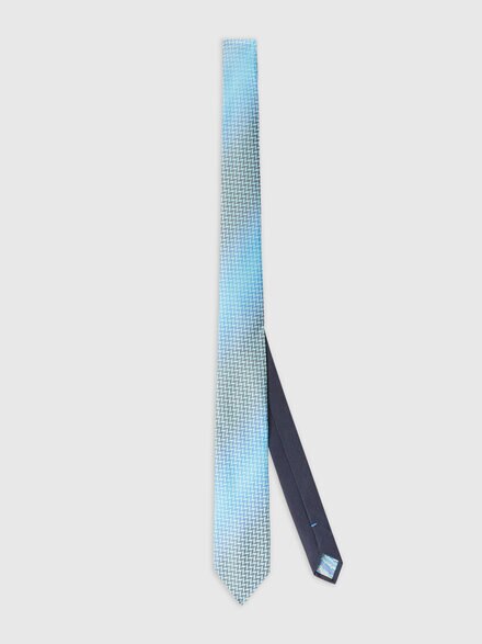 Tie with degradé chevron pattern, Multicoloured  - LS25SS0OBV00HKSM67R