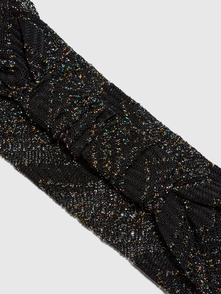 Viscose and Lamé Hairband, Black - LS25SS0XBV00HLSM67U