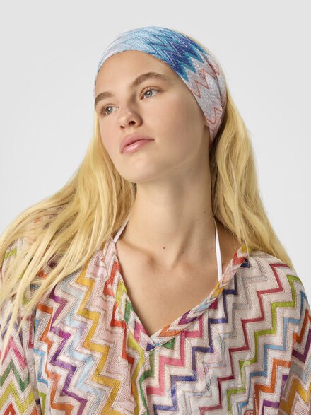 Viscose and Lamé Hairband, Multicoloured  - LS25SS0ZBV00HLSM67U