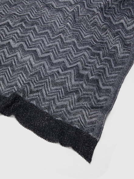 Zig zag viscose blend scarf, Multicoloured  - LS25SS1NBV00HLSM67T