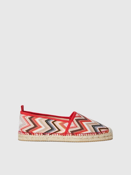Slip-on espadrilles with zigzag pattern, Pink   - LS25SY04BV00HOS30FE