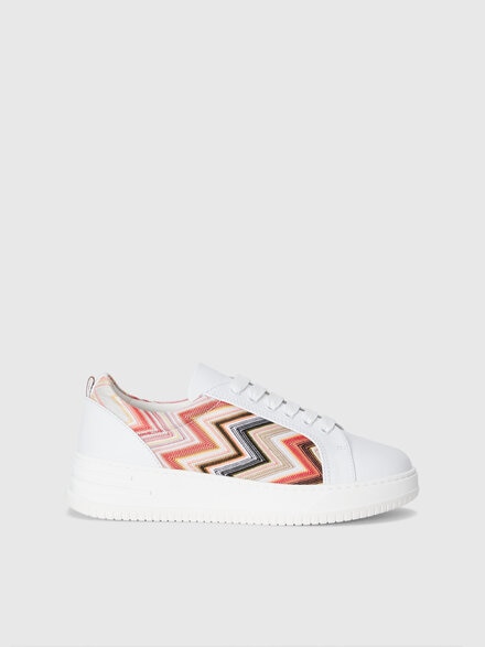 Sneakers with chevron insert, Pink   - LS25SY06BV00HOS30FE