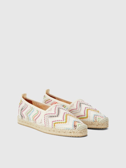 Espadrilles mit Zickzack-Muster und Jutsohle, Blau - LS25SY0IBV00HOS72N3