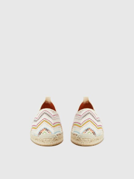 Espadrilles mit Zickzack-Muster und Jutsohle, Blau - LS25SY0IBV00HOS72N3