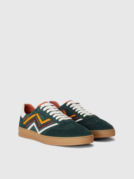 Sneakers with raised zig zag, Green - LS25SY0SBV00HPS615G