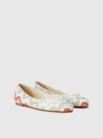Women's zig zag ballerinas, Multicoloured  - LS25SY0VBV00HOSM9U1