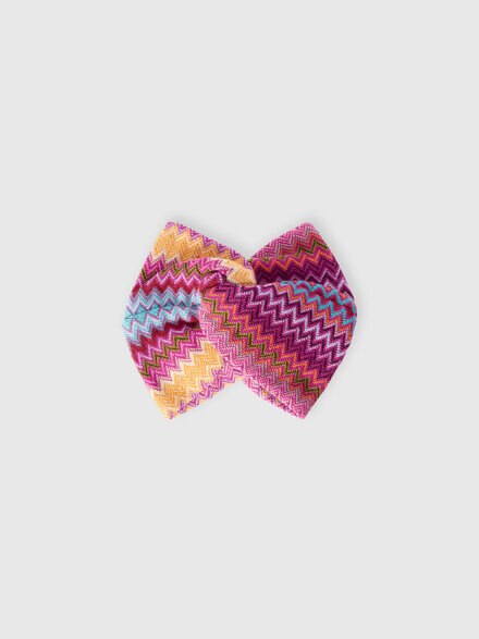 Wool-blend zigzag headband, Multicoloured  - LS25WS0IBV00IHSM67S