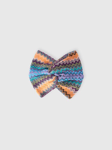 Wool-blend zigzag headband, Multicoloured  - LS25WS0IBV00IHSM67U