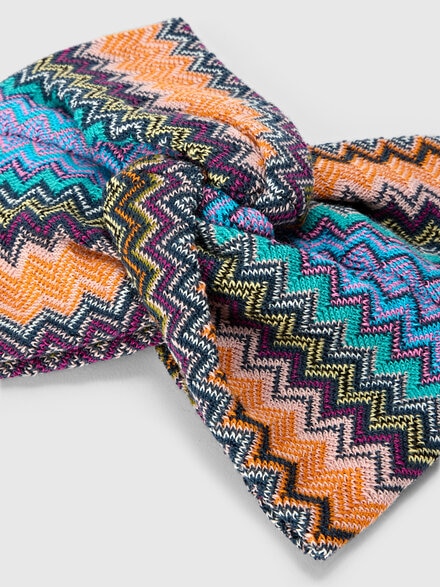 Wool-blend zigzag headband, Multicoloured  - LS25WS0IBV00IHSM67U